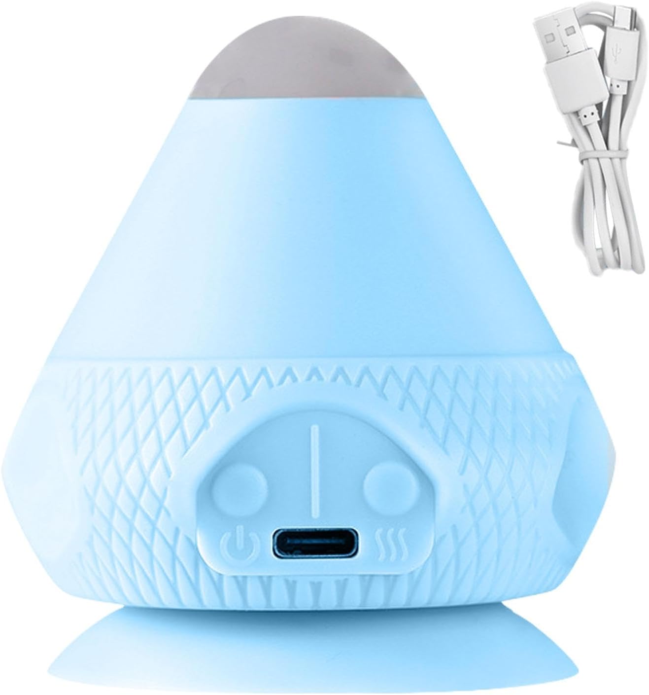 Wall Mounted Massage Ball,Cone Electric Deep Tissue Massager For Back | Myofascial Release Tool Massage Ball Pliability Sphere, 2-Speed Temperature Dual Mode Massage Ball For Neck Myofascial Release