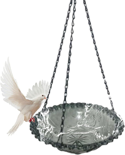 Mangiatoia per uccelli, piccola vaschetta per uccelli, per animali domestici per mangiare in piscina, padiglione mattutino, cortile, graticcio, terrazza, esterni, gabbia interna