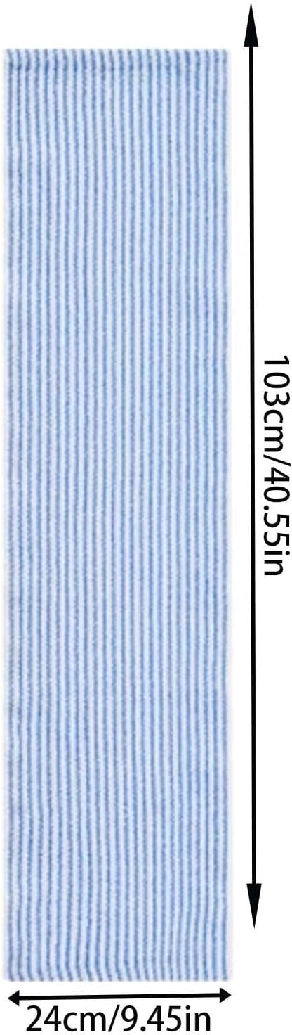 Iouyjiu 9.4 x 40.5 Inch Body Scrub Towel, Back Scrubber Washcloth, Reusable Beauty Washcloth, Scrub Towel Back Washcloth Shower Towel for Deep Cleaning, and Skin Care Essential Tool