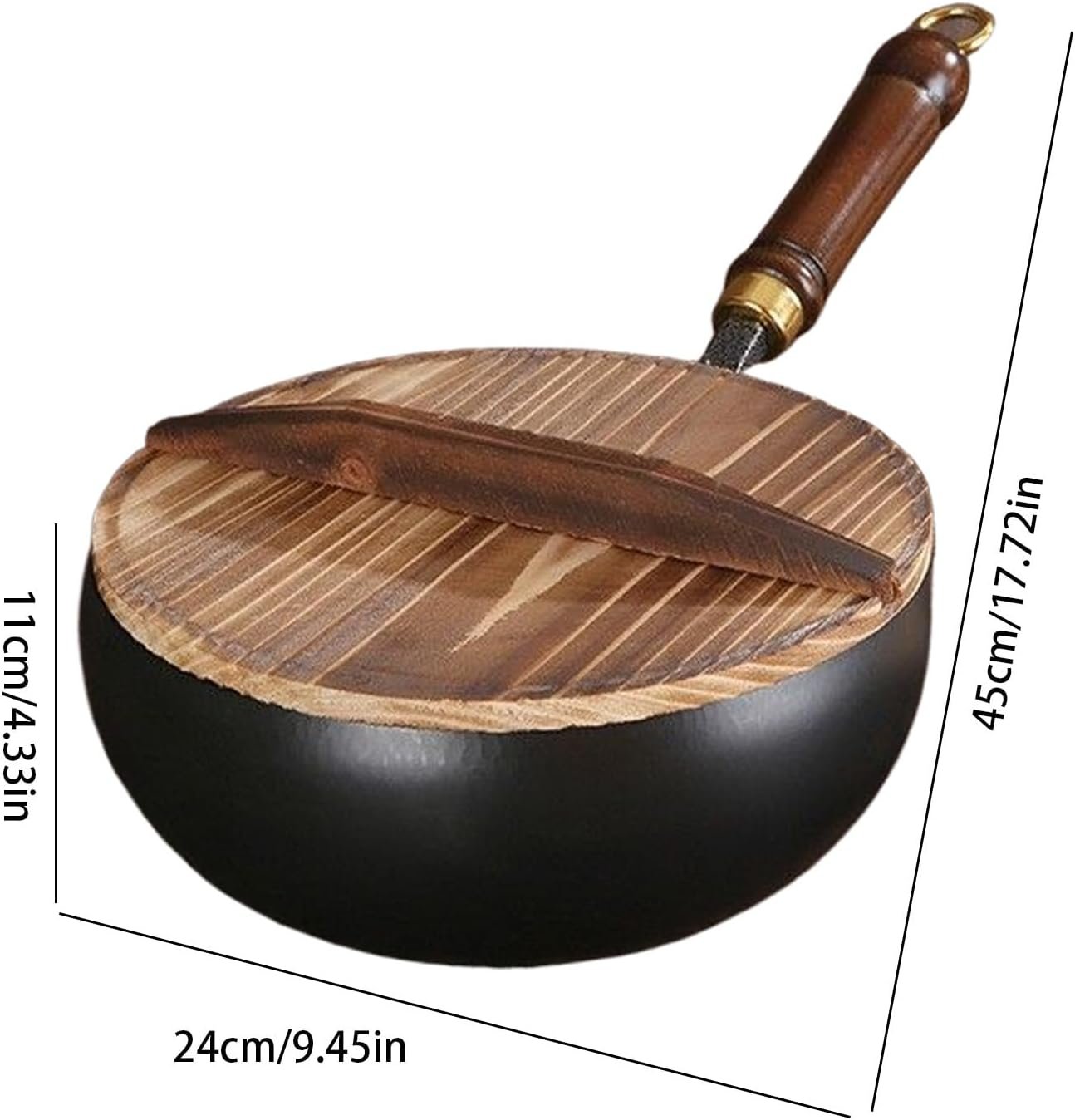 Soffriggere la padella con coperchio, padella con coperchio | Pentola per zuppa non stick sicura riutilizzabile con coperchio | Utensili da cucina e gadget per friggire, friggere, stufare