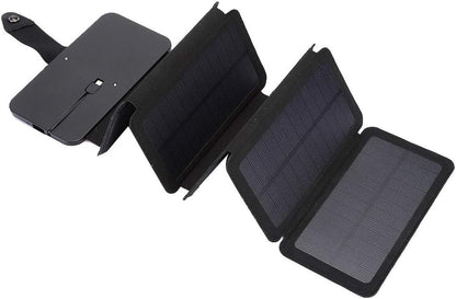 Topyond Solar Power Bank 25000mAh Foldable Solar Panel Charger, USB Portable Battery Pack with Solar Charging for Camping Hiking Travel