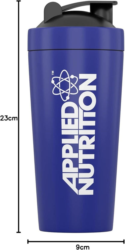 Applied Nutrition Bundle Metal Protein Shaker + 5 Samples Bundle - Sports Supplements Stainless Steel Shaker, Metal Shaker Bottle, Durable and Lightweight (750ml)