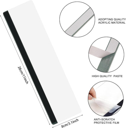 Monitor Memo Boards for Computer 2 Pcs Sticky Monitor Memo Board Computer Screen Acrylic Side Panel Desk Organizer Message Reminder Home Office Desktop Accessories