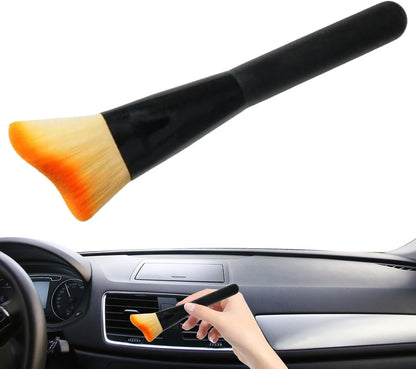 Car Dust Brush, Soft Detailing Brush, Dash and Interior Crevice Cleaner, Air Vent Scrubber, Multi-Purpose Vehicle Cleaning Tool, Made of Pp Fluff Material, 1.77in/6.3in