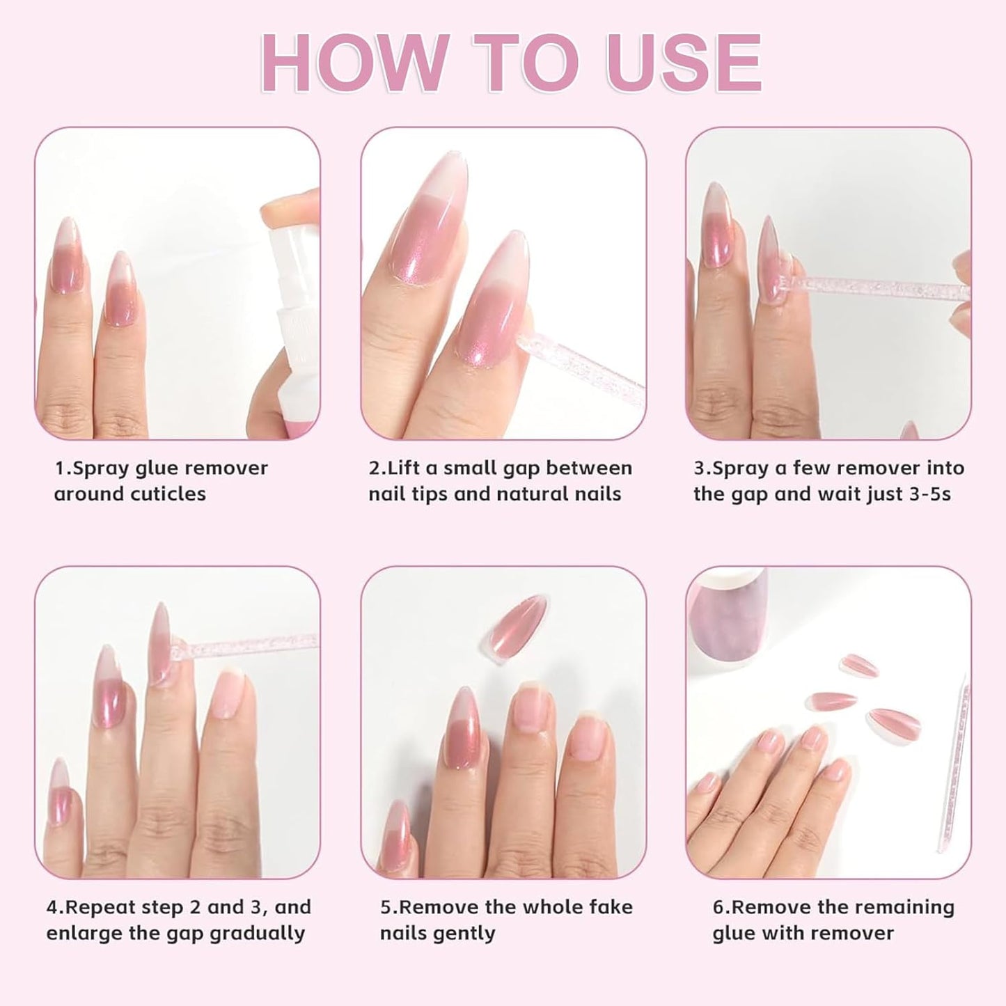 Nail Care Oil and Nail Remover, Nail Remover and Nail Oil for Nail Care, Remove Gel Nails Easily, Smoothes and Strengthens Nourishing Nails