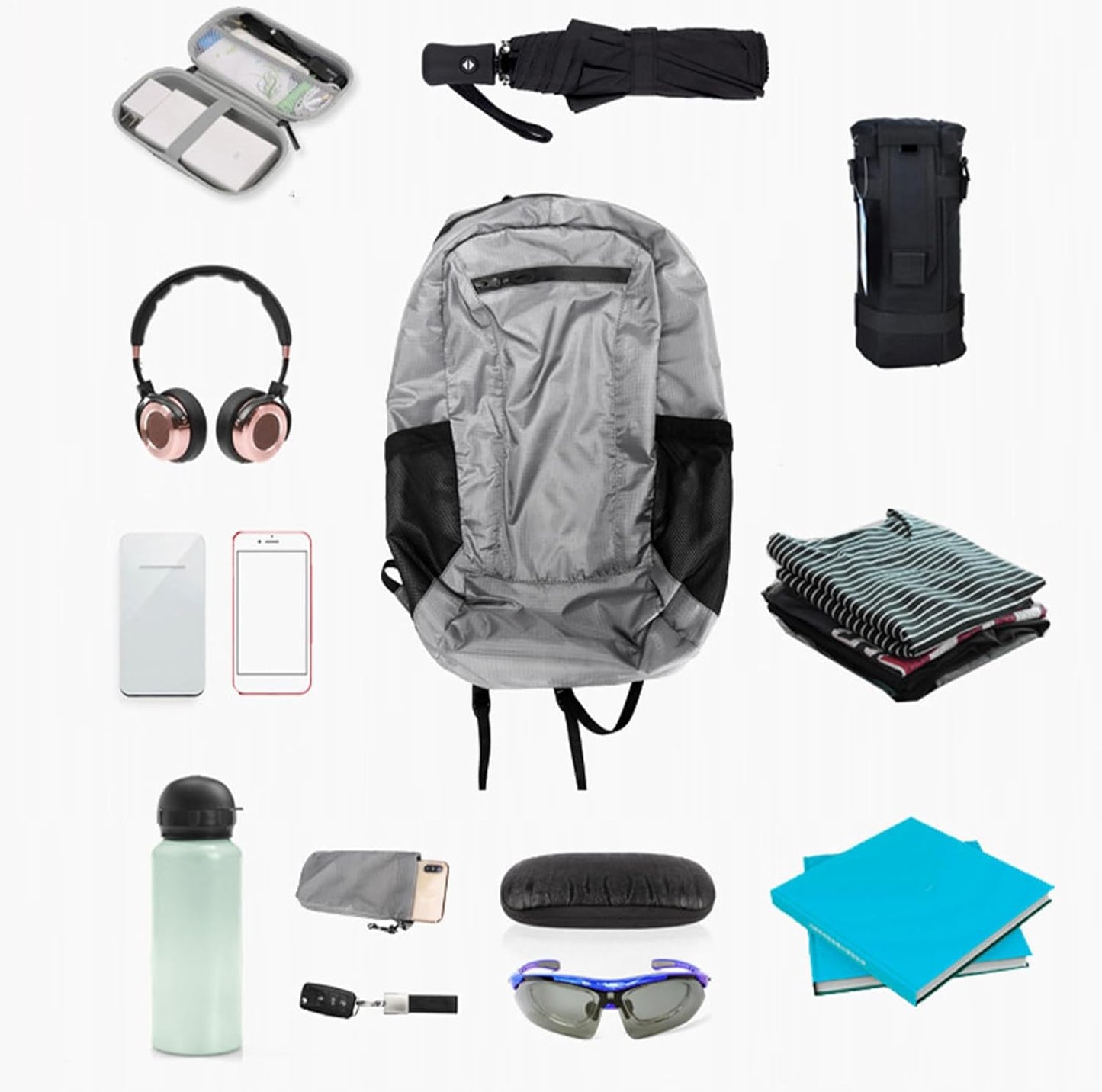 zwxqe Waterproof Travel Bag, 20L Lightweight Storage, Multipurpose Outdoor Gear for Running, Motorcycle Rides, Picnic Needs, and Fishing Trips with Comfort Fit