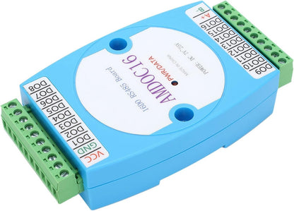 Respicefinem 16 Channel Digital Output Module with RS485 Communication and Isolation Signal Control Board Ideal for PLC Output Expansion Home Automation Safe Monitoring