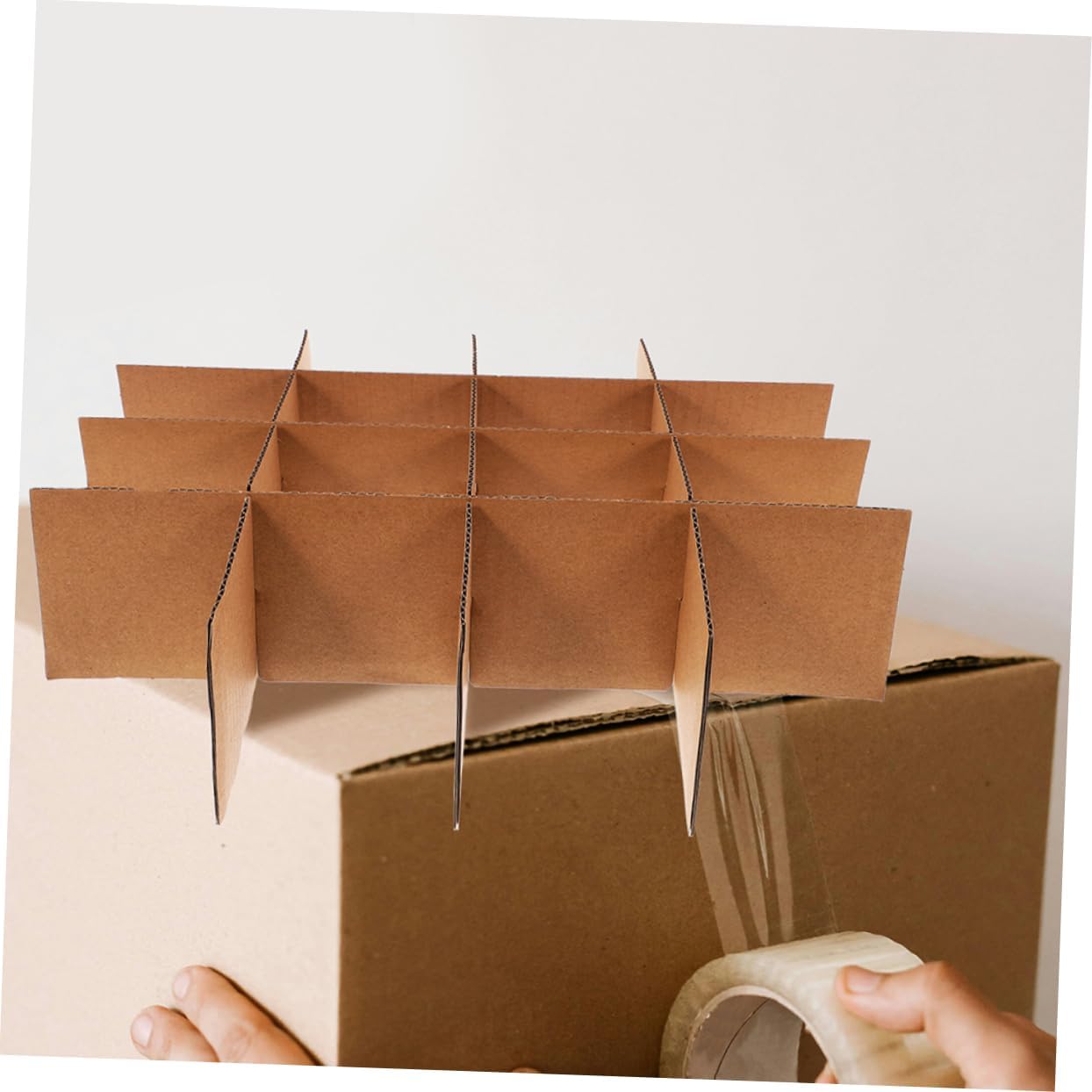 ERINGOGO 48pcs Boxes Cardboard Box Dividers for Packing and Shipping Protective Inner for Safe Storage of Electronics and Home Goods Versatile Packing Supplies for Efficient Organization