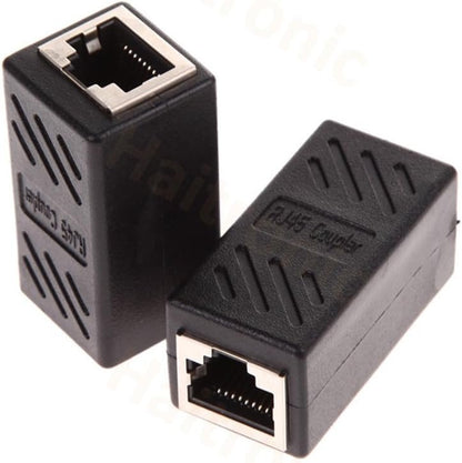 Haitronic 2 Pack RJ45 Coupler ethernet Cable Coupler LAN Connector Inline Cat7/Cat6/Cat5e Ethernet Cable Extender Adapter Female to Female