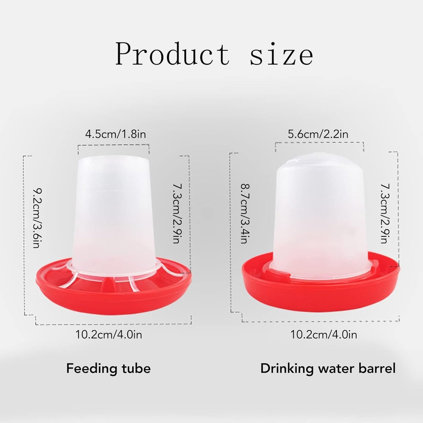 Xinghonyac Chick Feeder and Drinker Kit, Poultry Breeding Feeder Water Feeder, Plastic Automatic Feeding and Watering Feeder for Chicks, Ducks, Gooses