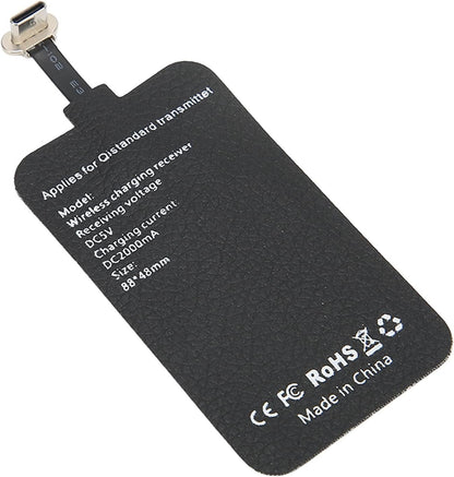 Qi Receiver USB C, 10W Fast Ultra Slim Type C Wireless Charging Receiver Module, Qi Wireless Receiver for Type C Phone Support Wireless