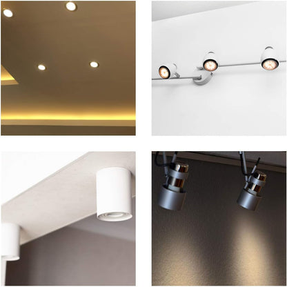 TEKLED® GU10 DIMMABLE Spotlight LED Bulbs | Energy Saving 7W Light Bulb 50W Halogen Spotlight Equivalent | 120° Wide Beam Angle MR16 3000K 560LM | 6-Pack | Warm White