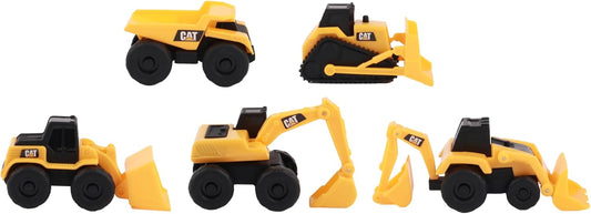 Cat 82150 Little Machines 5-Pack Vehicle, Yellow