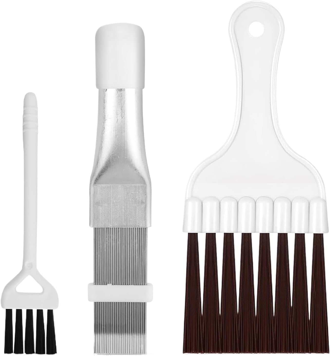 Cleaning Brush Set, Stainless Steel Coil Cleaner for Car, RV, Frigorifero, Duct, , e Manutenzione di Appliance, Essential for Coil Repair and Efficiency