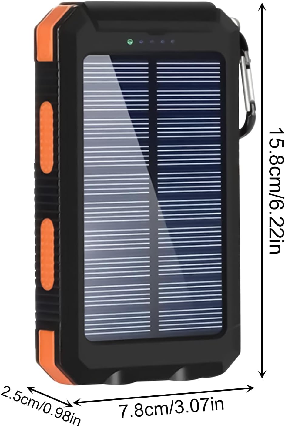 Solar Portable Charger | Multifunctional Charger | 20000mAh Wireless Fast Charging Device with Flashlight for Outdoor Camping