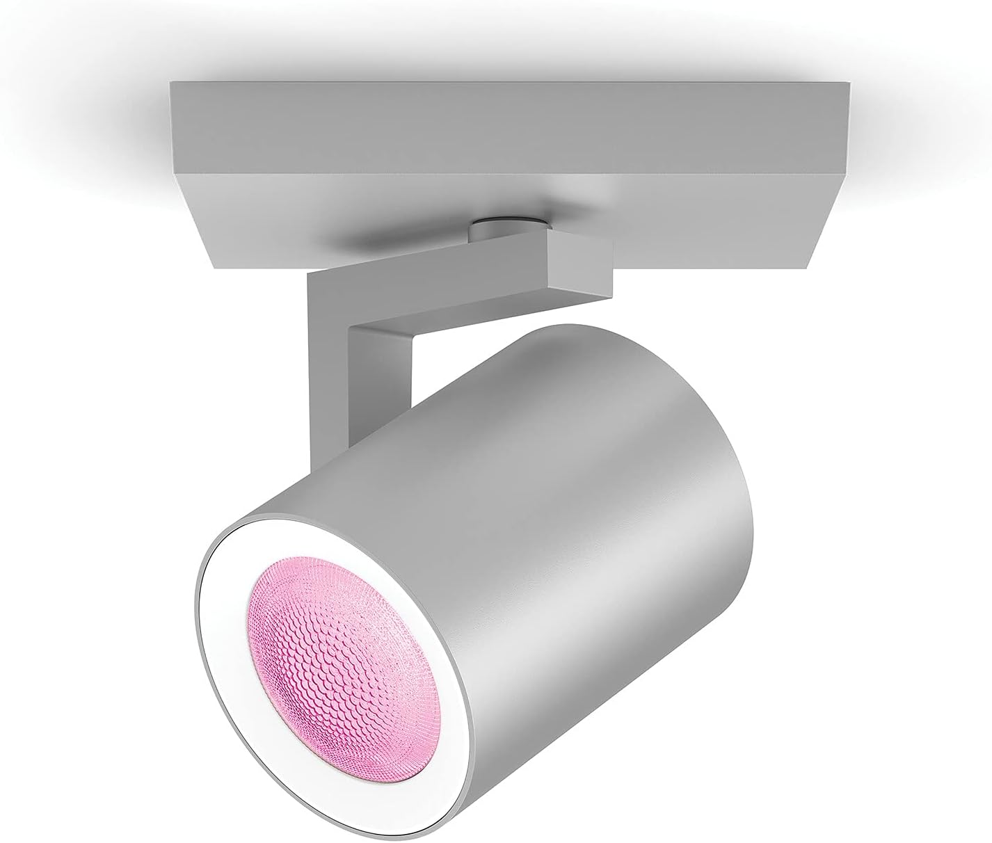 PHILIPS Lighting Hue Argenta White and Color Ambiance Connected Spotlight, with Bluetooth, 1 Light Point, GU10, 5.7 W, Aluminium