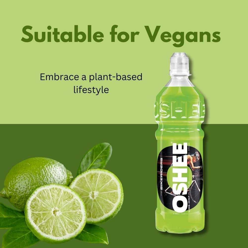 OSHEE LIME isotonic Drink 750ml (Pack of 6) - Addition of vitamins and L-carnitine – Sugar Free – Hydration – Vitamin Drinks