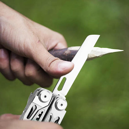 TACTIMAN Multitool Pliers Pocket Knife Camping Hiking Gear Multitool Knife 16-in-1 Multi Tool Saw Scissors Wire Cutter Stripper Screwdrivers Bottle Can Opener Tool Gifts for Men for Camping Hiking EDC