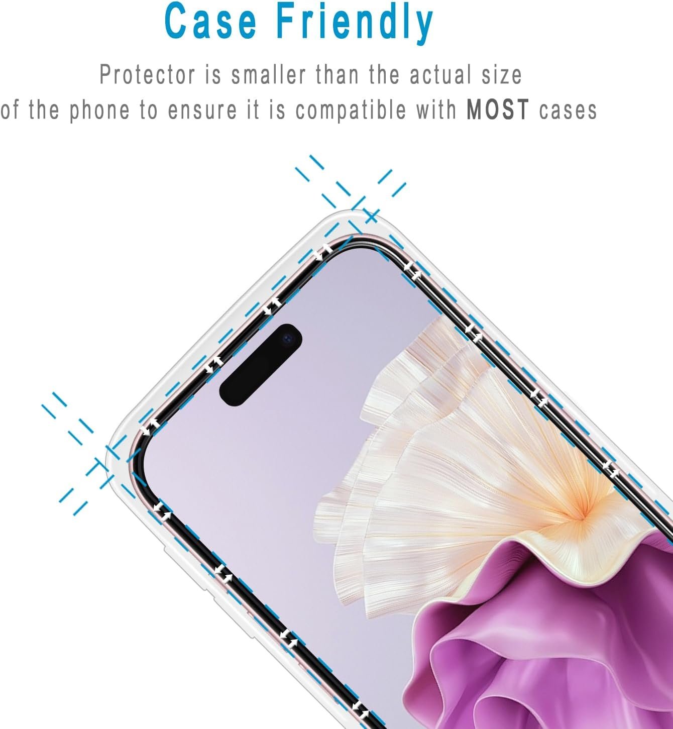 [2 Pack] Bencuku Screen Protector for iPhone 16 Plus 6.7-Inch Tempered Glass, Anti-Scratch, Bubble Free, Case Friendly