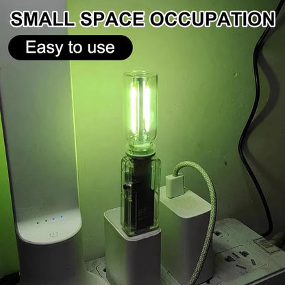 USB Touch Night Light, Car USB Night Light Touch Dimmable LED Filament Lamp,for Bedroom, Bathroom, Hallway, Car (Green)