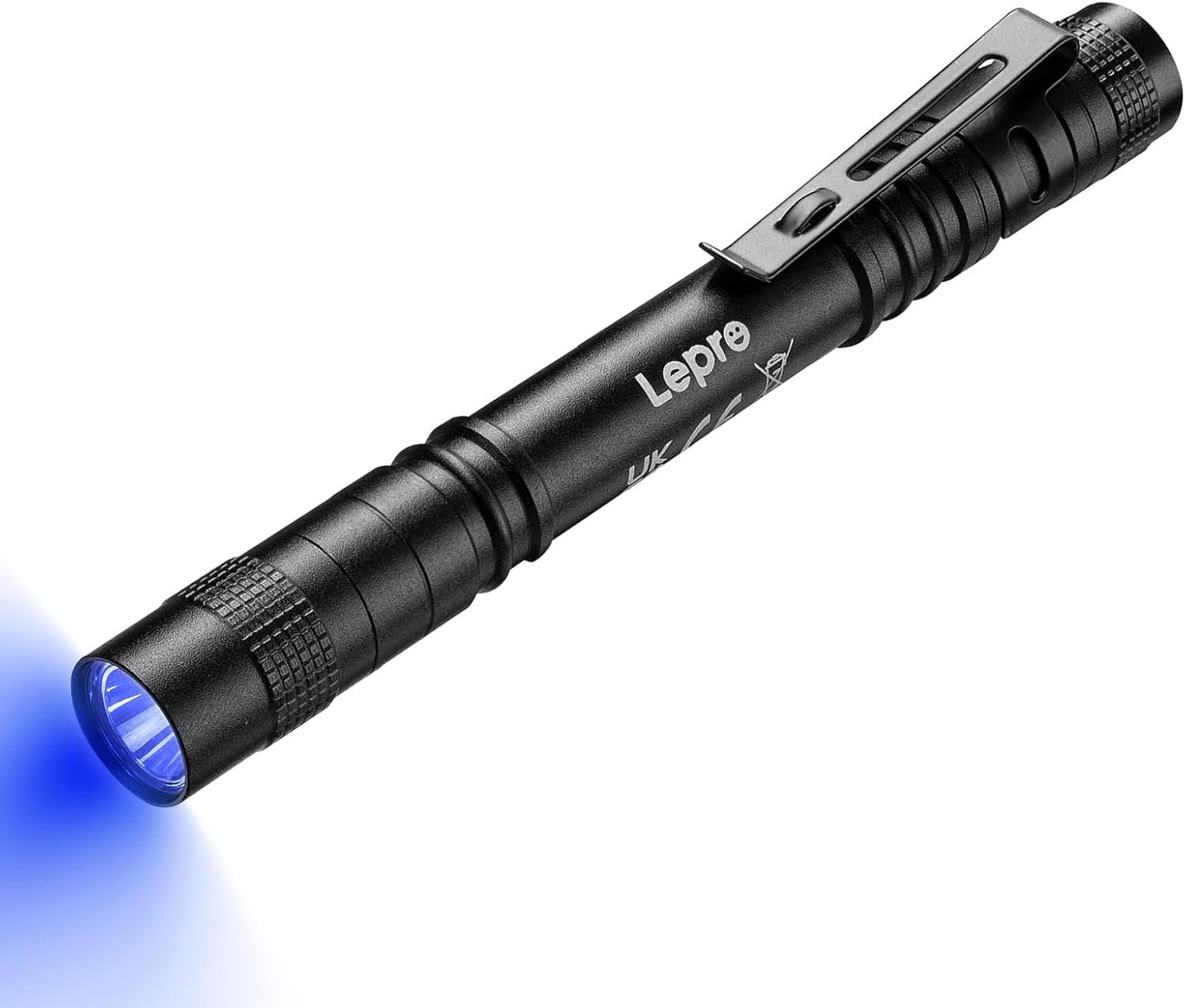 Lepro UV Light, LED UV Flashlight Pen UV Flashlight 365nm, LED Ultraviolet Flashlight Detector for Pet Urine, Cat Dog Stains, Bed Bug, Portable Blacklight Flashlight UV Pen Light