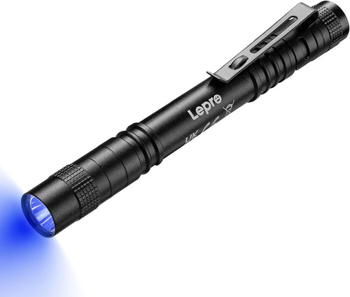 Lepro UV Light, LED UV Flashlight Pen UV Flashlight 365nm, LED Ultraviolet Flashlight Detector for Pet Urine, Cat Dog Stains, Bed Bug, Portable Blacklight Flashlight UV Pen Light