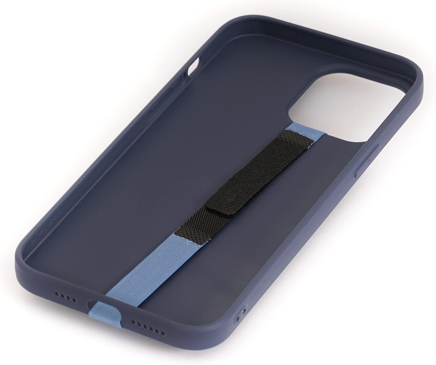 TFY Elastic Phone Strap, Universal Slim Hand Finger Grip, Non-slip Cell Phone Holder, fit Most Smartphones Case - 2 Pieces (Blue)