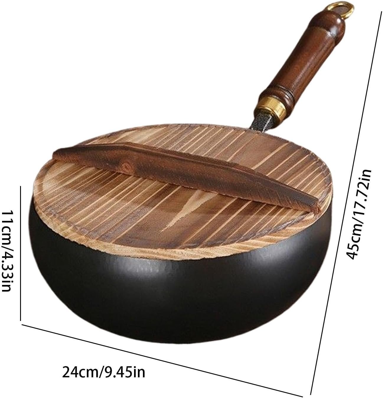 Generico Padella con coperchio, padella profonda - Padelle antiaderenti sicure riutilizzabili e padelle di frittura | Utensili da cucina e gadget per cucinare, cottura, salto, campeggio