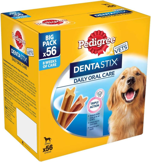 Pedigree Dentastix Daily Oral Care Dental Chews Large Dog 56 Sticks 8 x 270 g