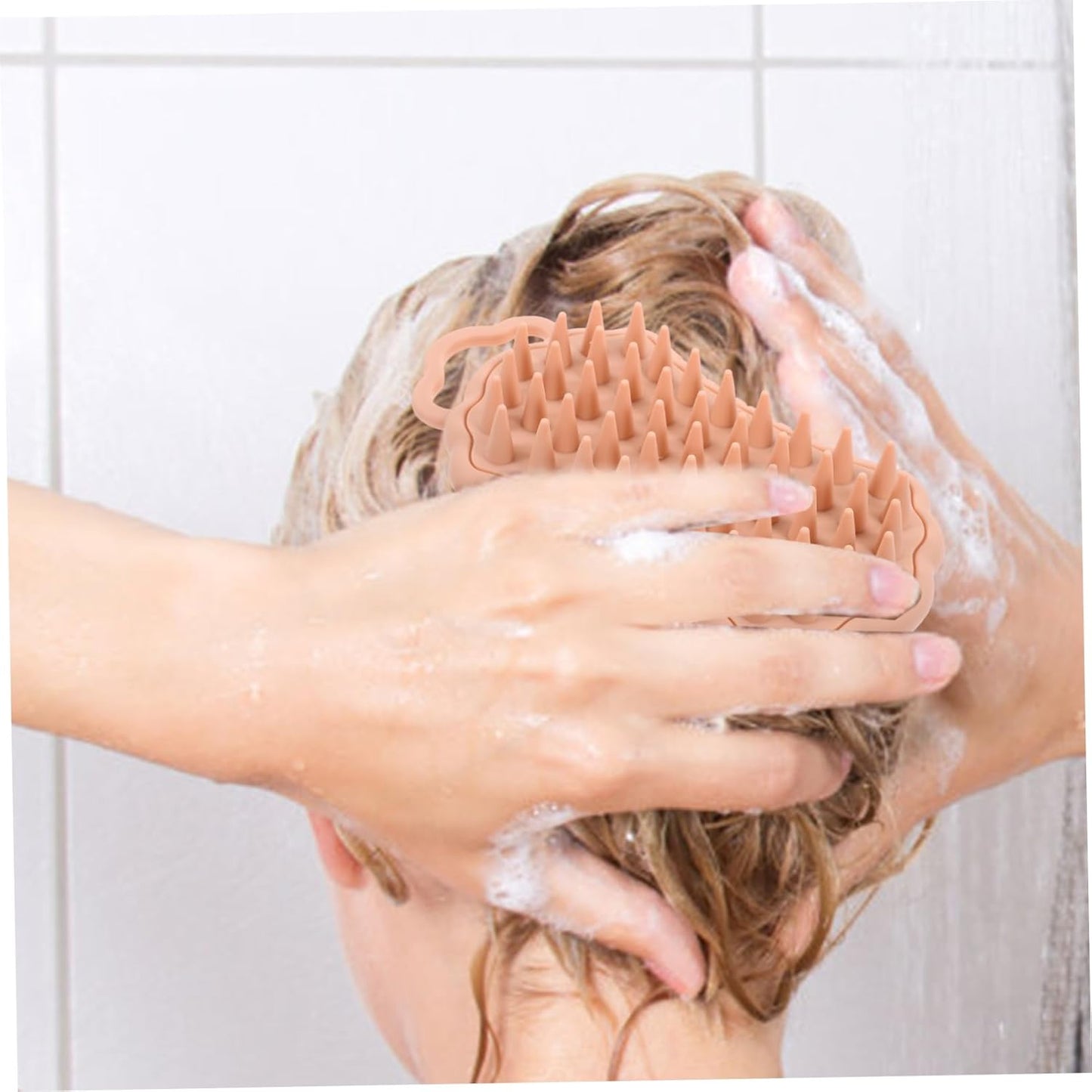VALICLUD Silicone Con Setole Delicate Massaggiatore Per Capelluto e Esfoliante Per Corpo Design Lato Per Uso