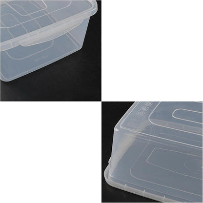 Anbers 16 Quart Clear Latching Storage Containers with Lid, Plastic Storage Box, 2 Packs