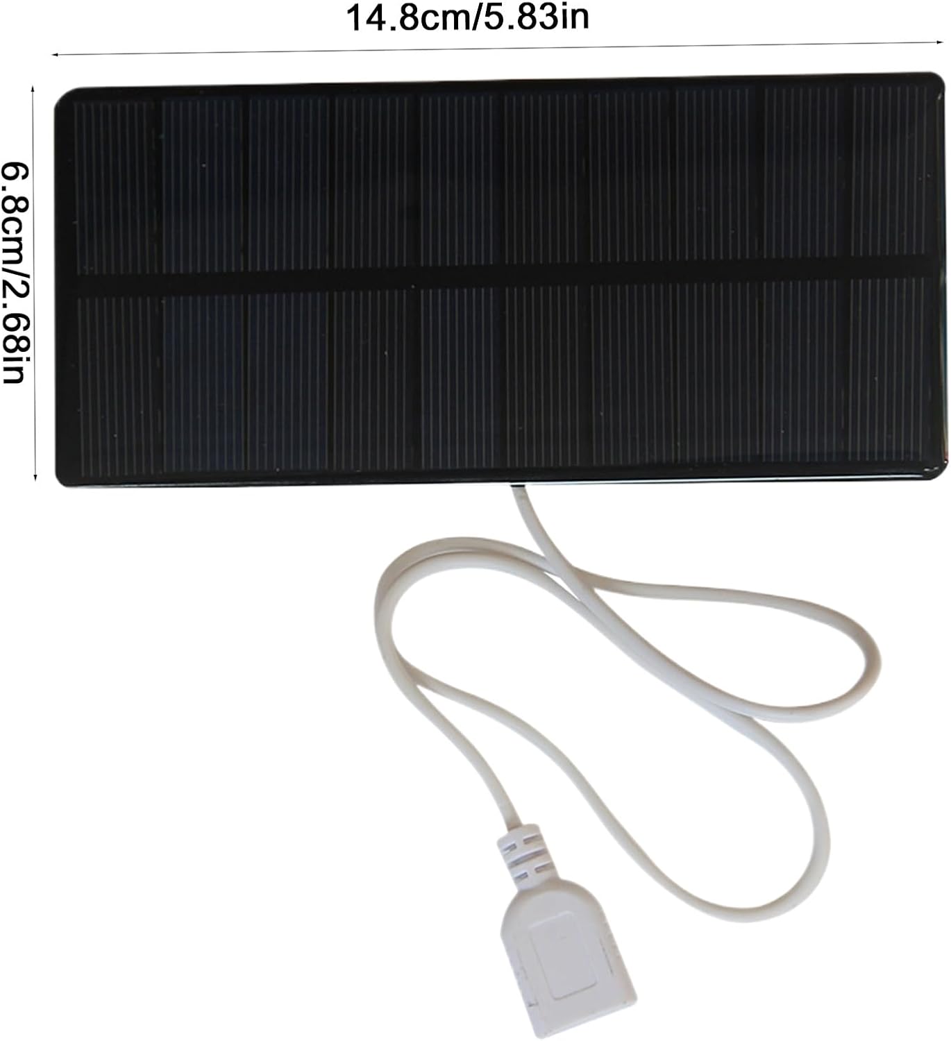 Solar Poweer Bank – 6w Waterproof External Charger | Portable Backup Battery Pack with Solar Panel for Camping Hiking Travel | Durablle USB Charging Station for Devices