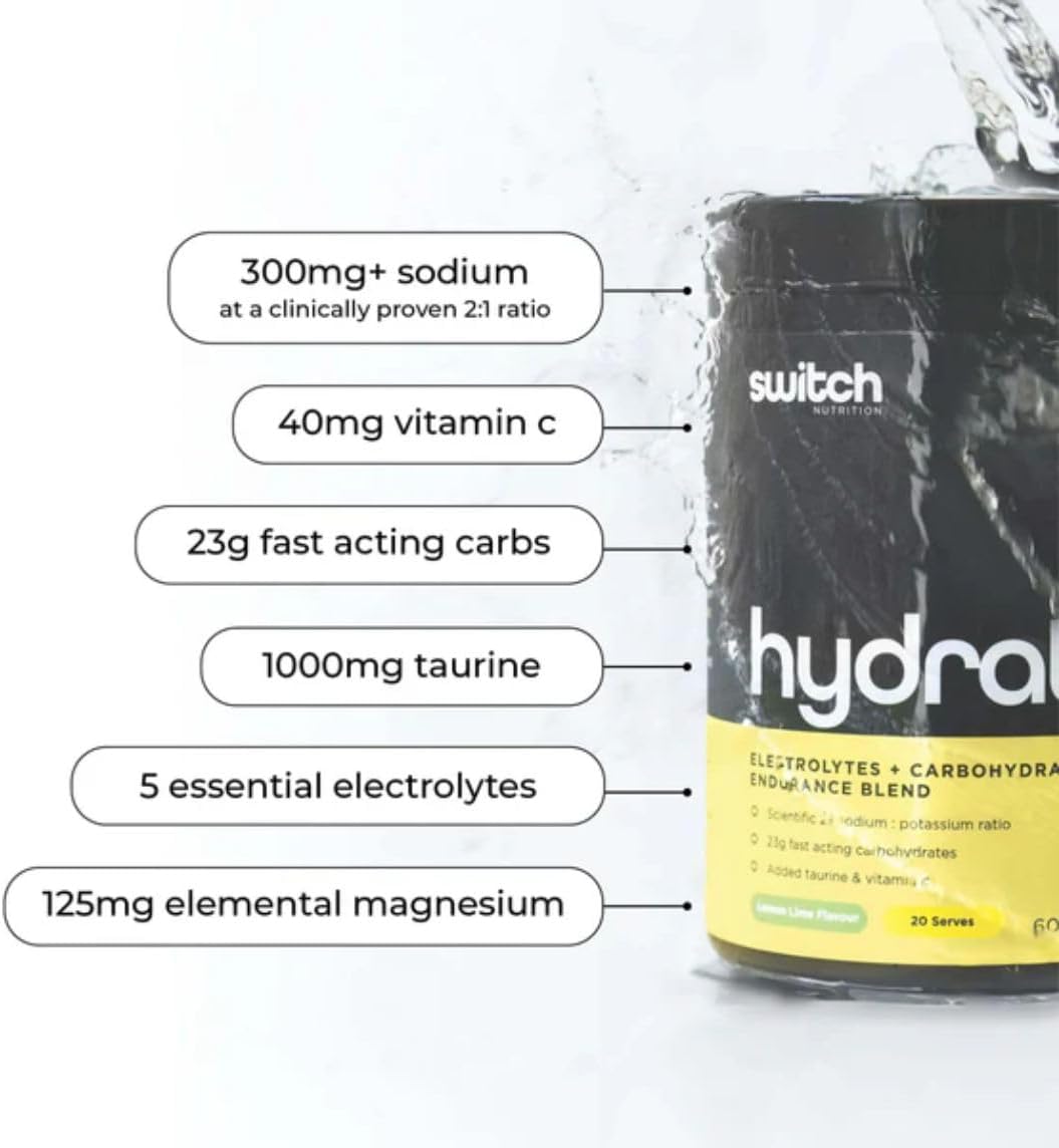 Switch Nutrition Hydrate+ 20 Serves Kiwi Watermelon