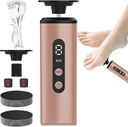 Electric Foot Filer, Callus Remover Pedicure Tool, Rechargeable Foot Scraper with 9 Adjustable Speeds, Personal Care, Ideal for Removing Dead Skin, 5.35x1.61x1.61 inches
