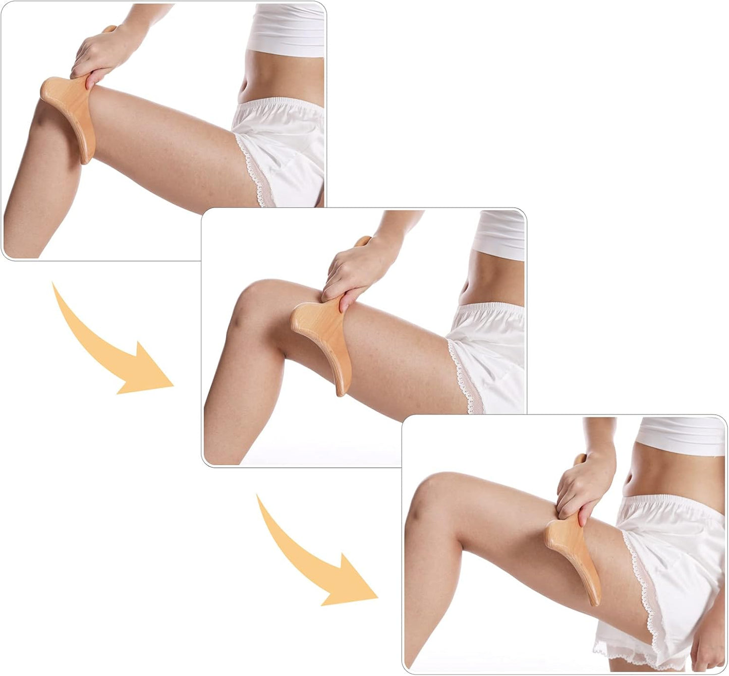 CGTOLOS Wooden Lymphatic Drainage Tool Massage Paddle Professional Gua Sha Soft Tissue Body Sculpting Anti-Cellulite Muscle Release for Women for Men