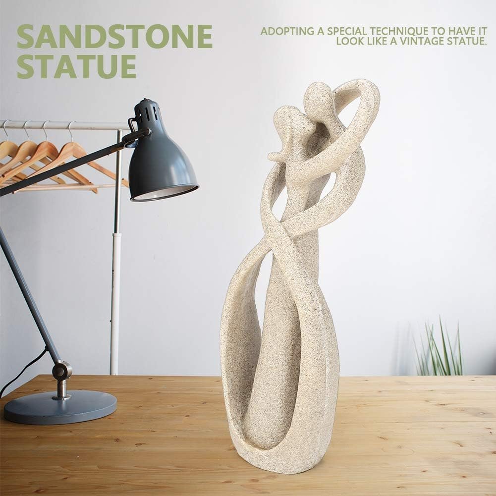 Handmade Sandstone Kiss Lovers Couple Sculpture Statue Sculpture Sculpture Sculpture Artistic Crafts Decoration