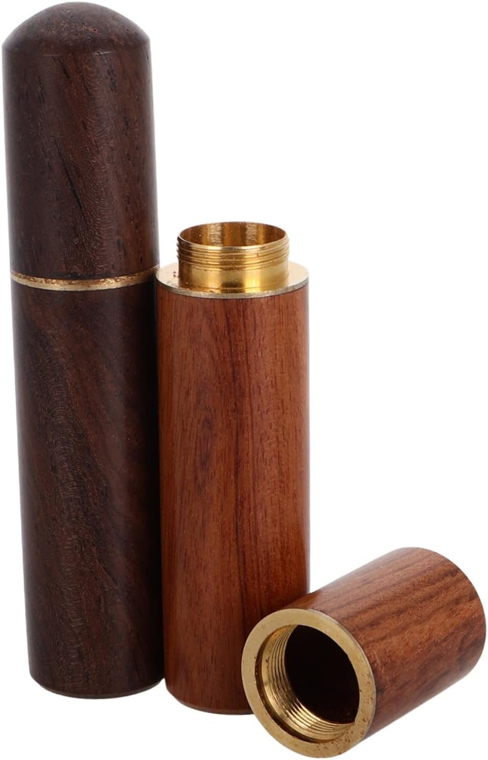 KITANDOVE 2pcs Storage Bin Water Proof Matches Small Waterproof Container Pill Container Survival Water Wood