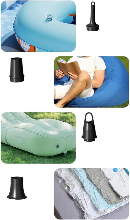 Electric Pump Inflatables, Swimming Pool Inflator, 2.76in Rechargeable Air Pump, 2200mah Capacity, Lightweight Design for Outdoor Gear, Home Travel, Camping, Picnics