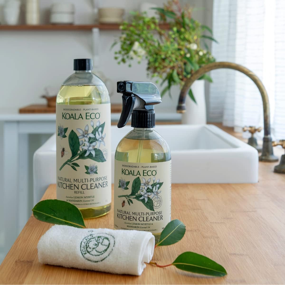Koala Eco All Natural Lemon Myrtle and Mandarin Multi-Purpose Kitchen Cleaner, 500 ml