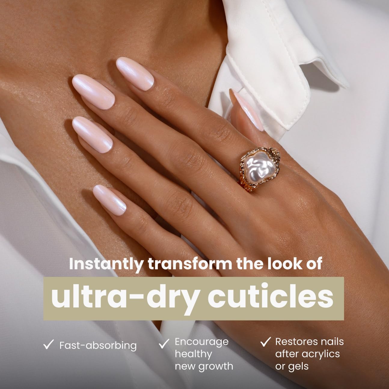 LONDONTOWN Nourishing Cuticle Oil for Softer, Healthier Nail Care - Deeply Moisturizing for Dry Cracked Skin & Cuticles, Vegan & Cruelty-Free