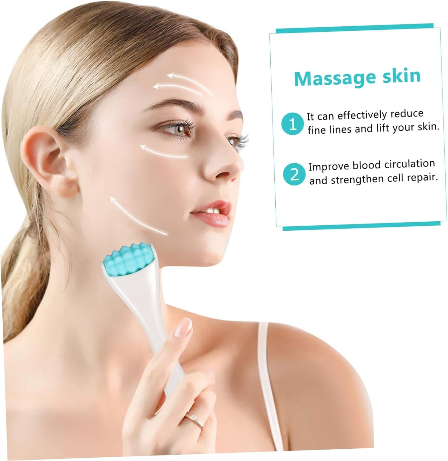 FRCOLOR 1 Pc Facial Atrezzi Facial Massager Tools Massager For Facial Skin Beauty Massage Tool Eye Cream Import Silica Gel