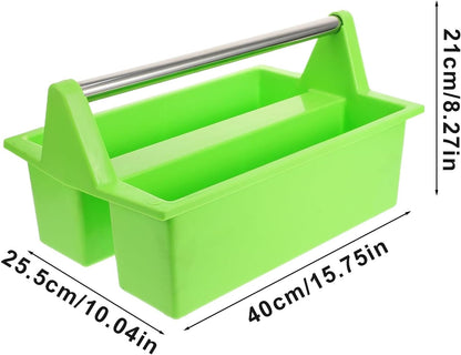 Cleaning Bucket, Multipurpose Cleaning Storage Basket with Handle, Large Capacity Lightweight Organizer Bin, Portable Utility Tool Box for Dorm Room, Home Use, Car Care, Bathroom Supplies