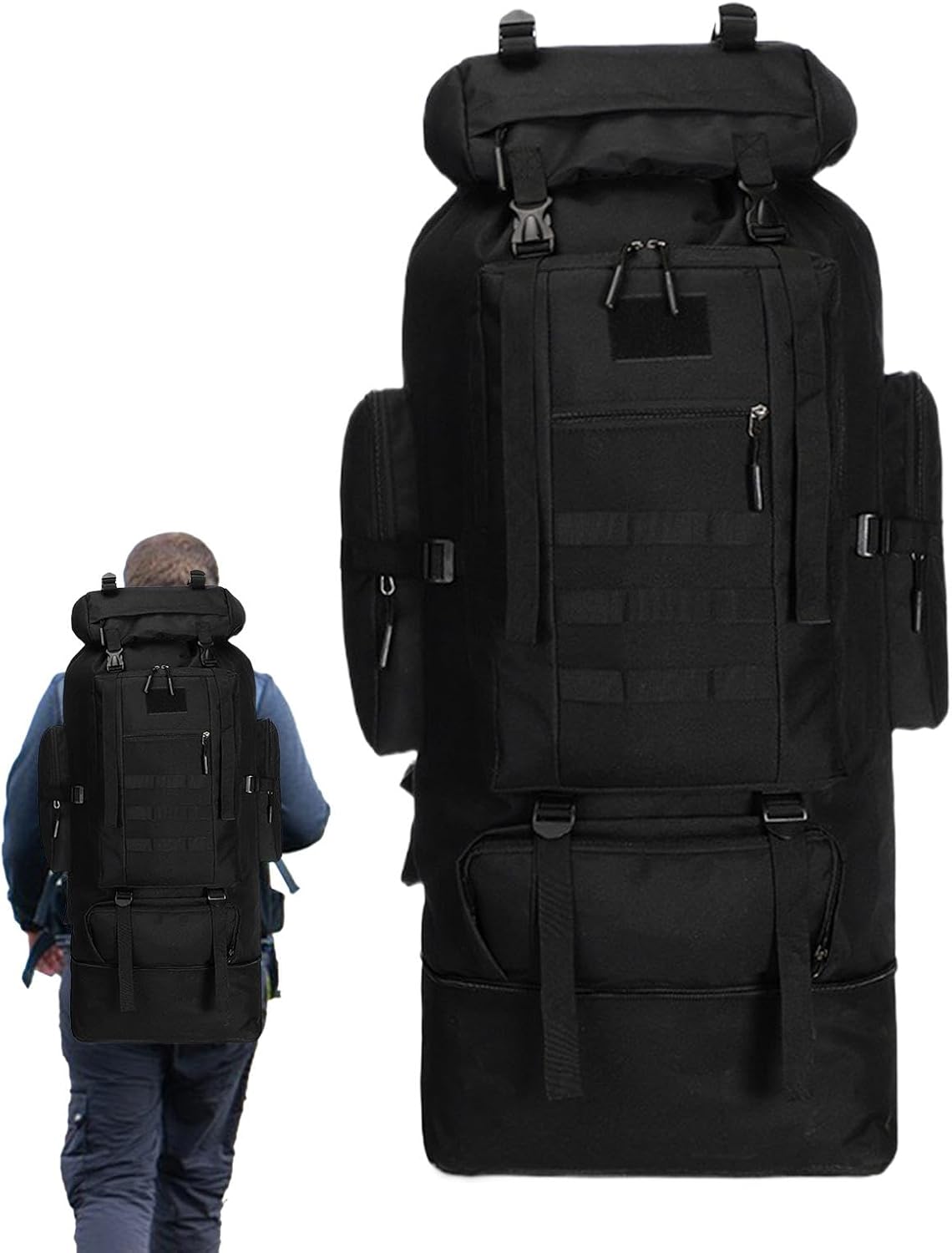 Large Capacity Travel Backpack, Waterproof Trekking Bag, Camping Backpack, Climbing Backpack, Cycling Backpack, Hiking Backpack, Backpacking Gear, Outdoor Adventure Bag, Rugged Travel Backpack