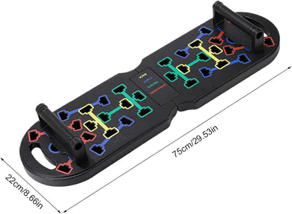 Ungtyb Pushup Board, Strength Training Equipment, Portable Design, Non Slip Handles Multiangle Positions, Home Workout Gear Ideal for Men and Women, 29.53 x 8.66 x 1.18 Inches