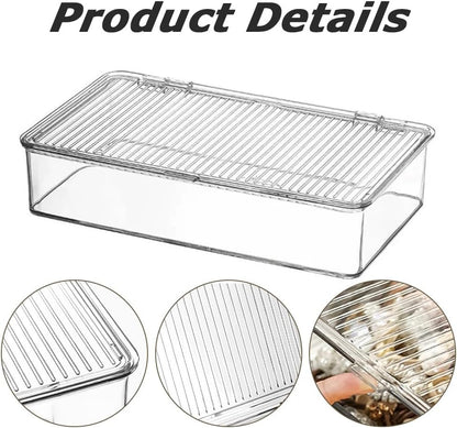 2 Pack Storage Container,Bacon Container,Meat Storage Case,Bacon Keeper,Cold Cuts Meat Saver,with Lid Easy Access Good Sealing Multi purpose Storage Container,for Refrigerator