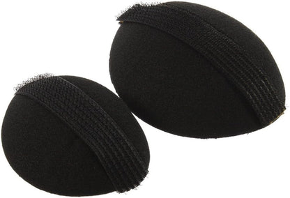 4Pcs/2Pair Sponge Bump It Up Volume Hair Base Styling Insert Tool Hair Accessories Black