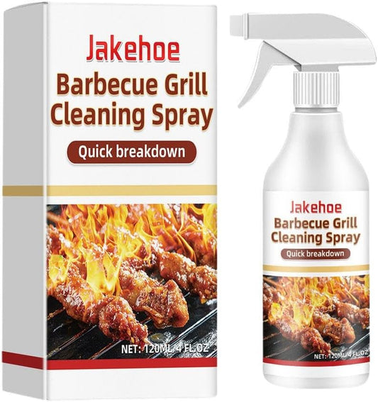 Wmool 120ml Portable Outdoor Barbecue Rack Cleanser Atomizing Strong Deoiling Stain Outdoor Easy Removal Use Cleaning Essentials Remover For Kit Grate Grill, Spray BBQ Degreaser BBQ &