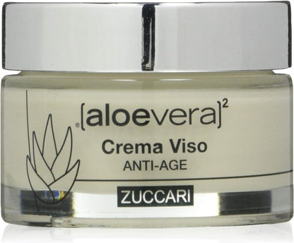 ZUCCARI Linea X2 - Anti Age Face Cream, Hyaluronic Acid and Q10, Aloe Vera, 50 Milliliters