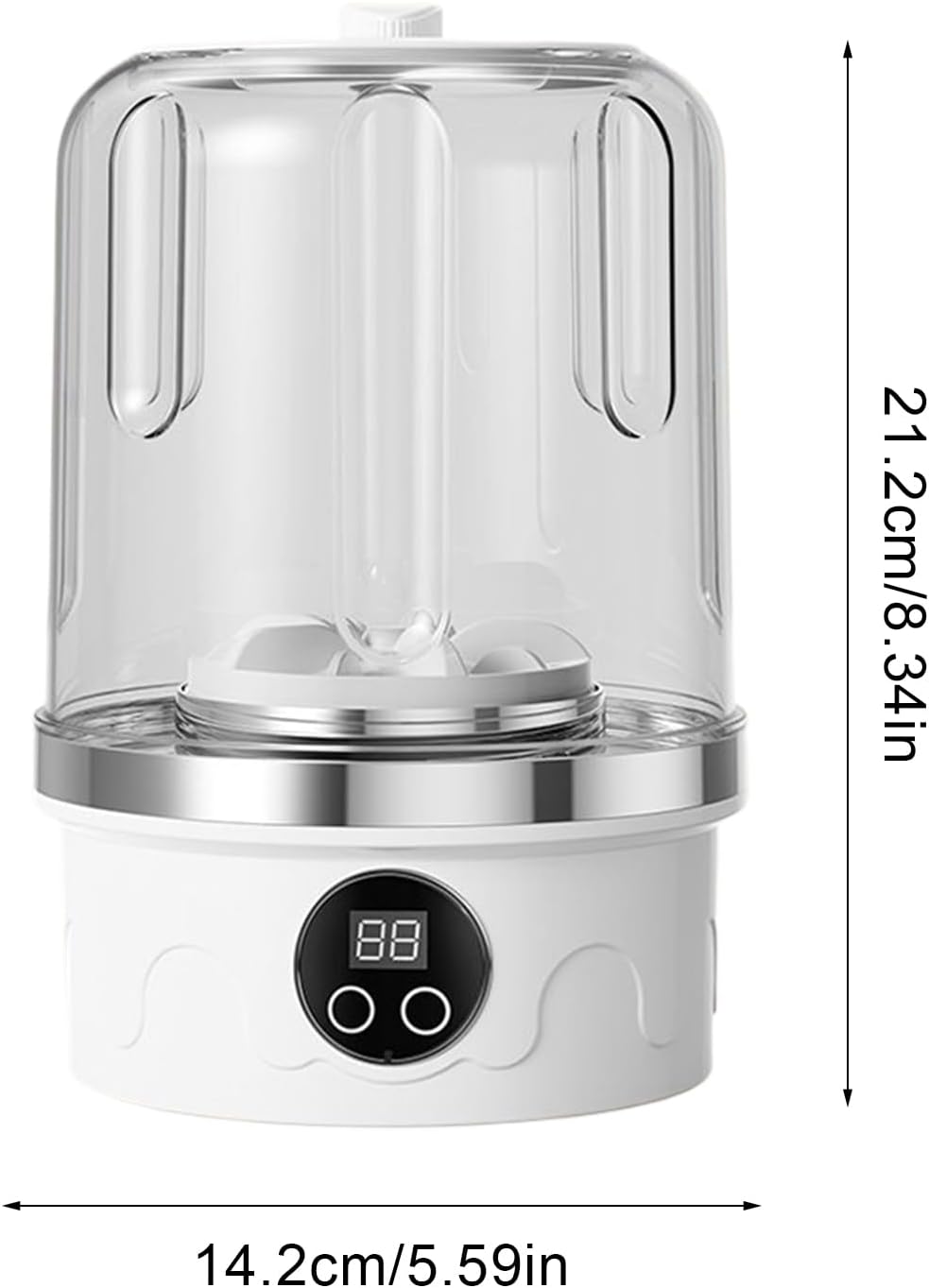 Travel Washer, Portable Panty Washing Machine with 3 Cleaning Modes, Compact Lightweight Underwear Washer for Apartment, Camping, RV, Dormitory, Laundry Convenience