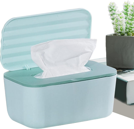 Wipes Dispenser Case - Dustproof Wet Wipes Storage Box | Napkin Container Holder | Multipurpose Wipe Case with Sealed Lid | Tissue Box for Bathroom, Nursery, Kitchen, Travel, Changing Table